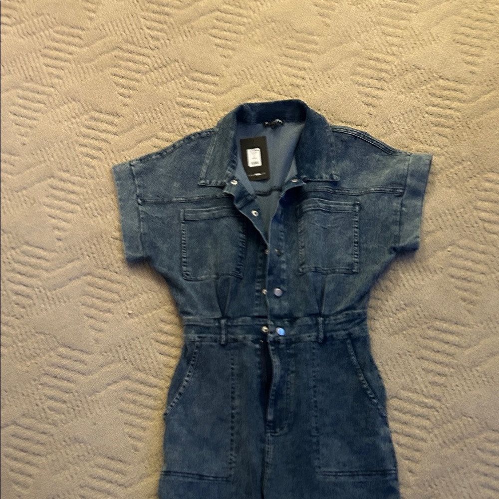 Fashion Nova Kids Blue Denim One Piece